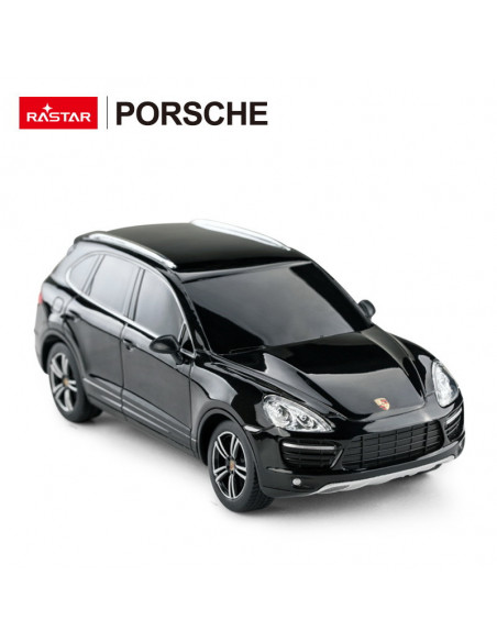 Masina Cu Telecomanda Porsche Cayenne Turbo Negru Cu Scara 1 La