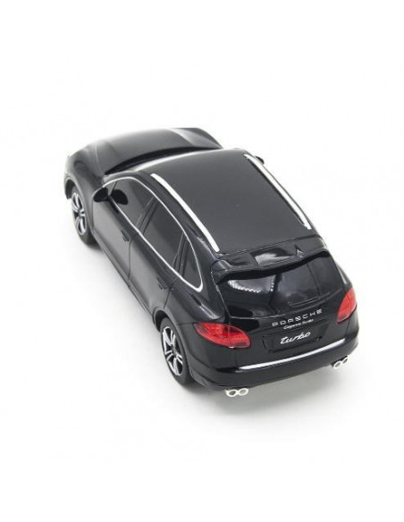 Masina Cu Telecomanda Porsche Cayenne Turbo Negru Cu Scara 1 La