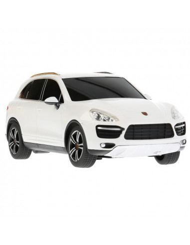 Masina Cu Telecomanda Porsche Cayenne Turbo Alb Cu Scara 1 La