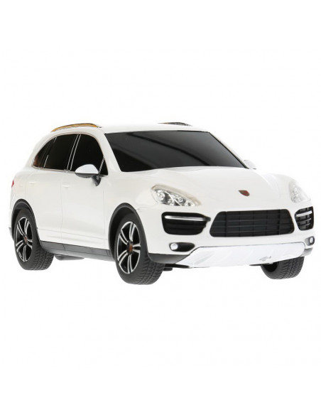 Masina Cu Telecomanda Porsche Cayenne Turbo Alb Cu Scara 1 La