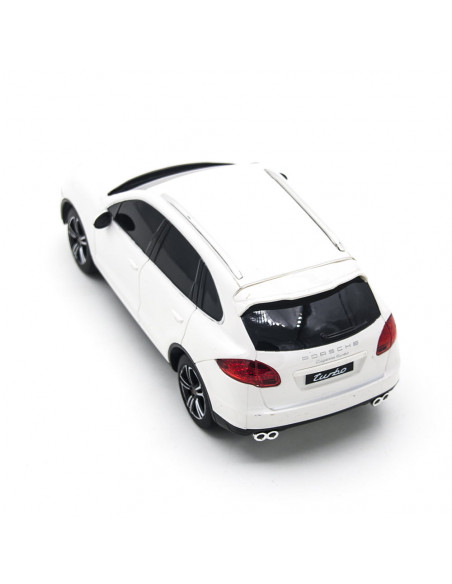 Masina Cu Telecomanda Porsche Cayenne Turbo Alb Cu Scara 1 La