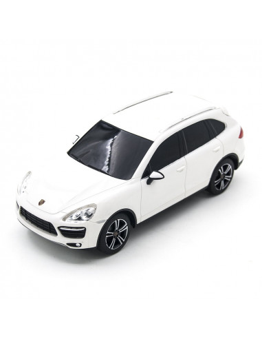 Masina Cu Telecomanda Porsche Cayenne Turbo Alb Cu Scara 1 La