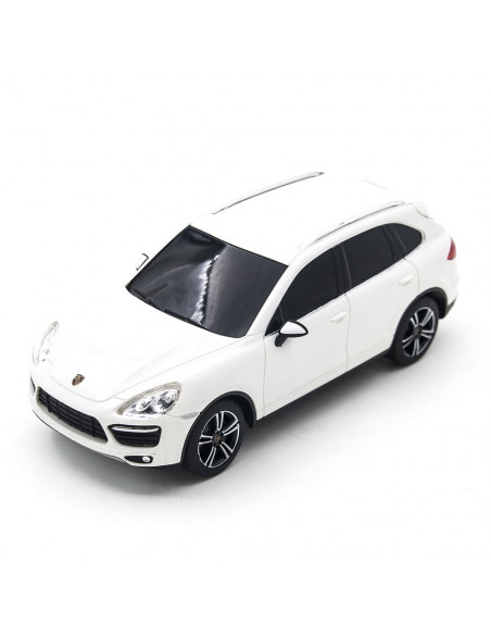 Masina Cu Telecomanda Porsche Cayenne Turbo Alb Cu Scara 1 La