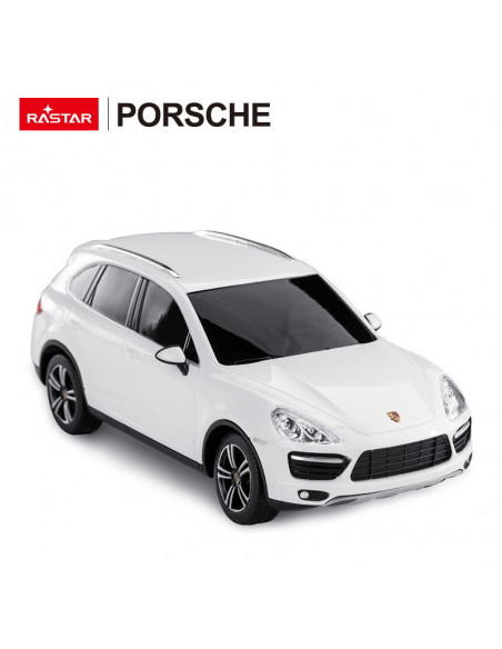 Masina Cu Telecomanda Porsche Cayenne Turbo Alb Cu Scara 1 La