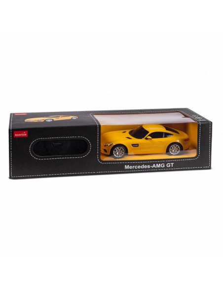 Masina Cu Telecomanda Mercedes Amg Gt Galben Cu Scara 1 La