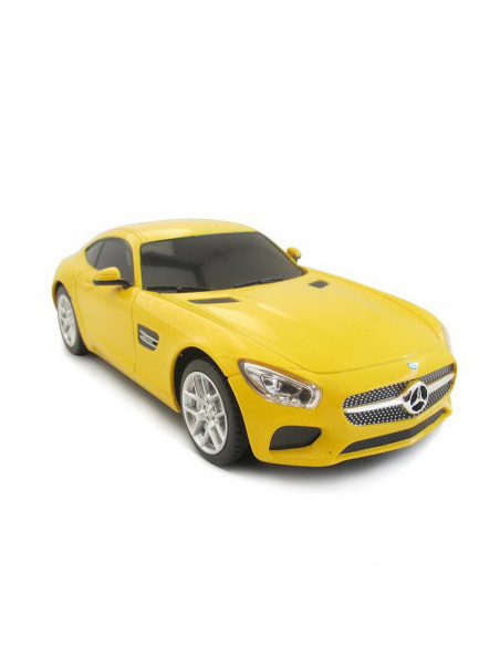 Masina Cu Telecomanda Mercedes Amg Gt Galben Cu Scara 1 La