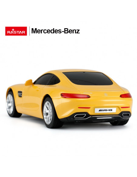 Masina Cu Telecomanda Mercedes Amg Gt Galben Cu Scara 1 La