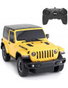 Masina Cu Telecomanda Jeep Wrangler Rubicon Galben Cu Scara 1