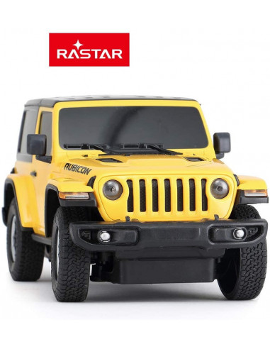 Masina Cu Telecomanda Jeep Wrangler Rubicon Galben Cu Scara 1