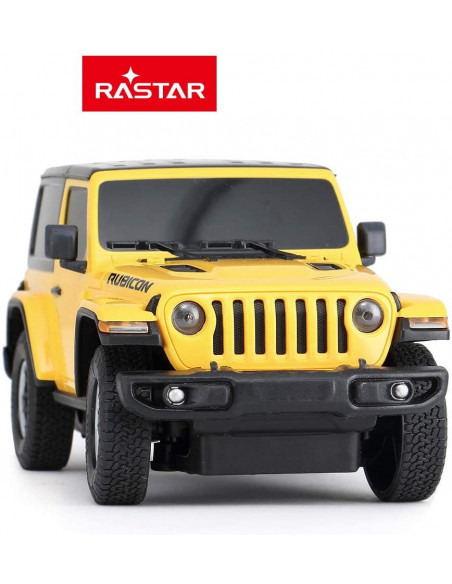 Masina Cu Telecomanda Jeep Wrangler Rubicon Galben Cu Scara 1