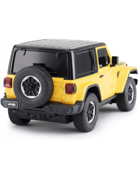Masina Cu Telecomanda Jeep Wrangler Rubicon Galben Cu Scara 1