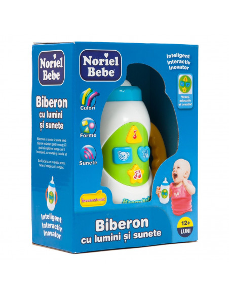 Biberon Cu Lumini Si Sunete, Jucarie Bebelusi Noriel,Uniq16111