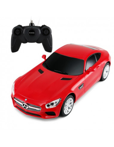 Masina Cu Telecomanda Mercedes Amg Gt Rosu Cu Scara 1 La