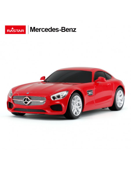 Masina Cu Telecomanda Mercedes Amg Gt Rosu Cu Scara 1 La