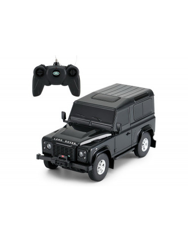 Masina Cu Telecomanda Land Rover Defender Negru Cu Scara 1 La