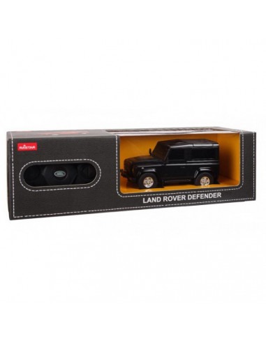 Masina Cu Telecomanda Land Rover Defender Negru Cu Scara 1 La