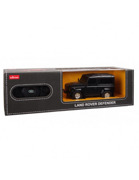 Masina Cu Telecomanda Land Rover Defender Negru Cu Scara 1 La