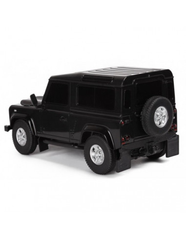 Masina Cu Telecomanda Land Rover Defender Negru Cu Scara 1 La