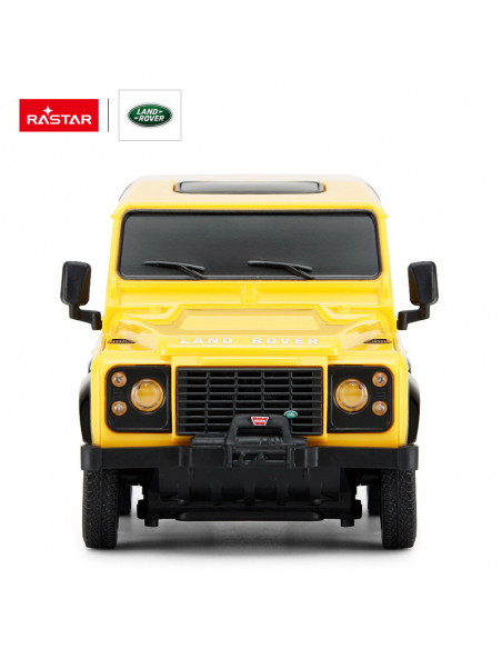 Masina Cu Telecomanda Land Rover Defender Galben Cu Scara 1 La