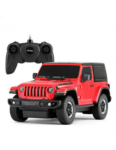 Masina Cu Telecomanda Jeep Wrangler Rubicon Visiniu Cu Scara 1