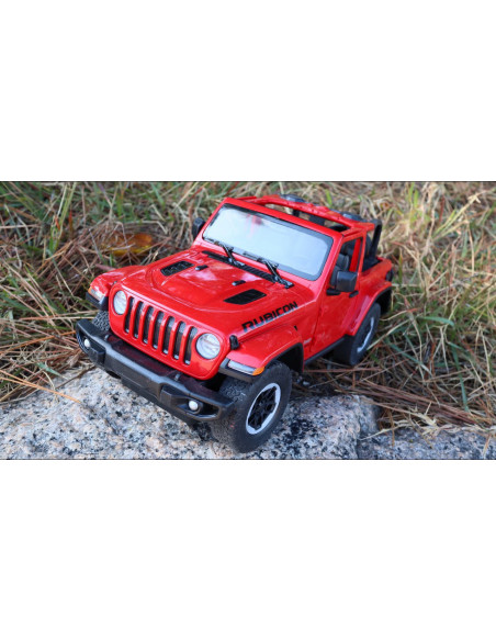Masina Cu Telecomanda Jeep Wrangler Rubicon Visiniu Cu Scara 1