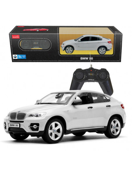Masina Cu Telecomanda Bmw X6 Alb Cu Scara 1 La 24,Ras31700_Alb