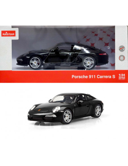 Masinuta Metalica Porsche 911 Negru Scara 1 La 24,Ras56200_Negru
