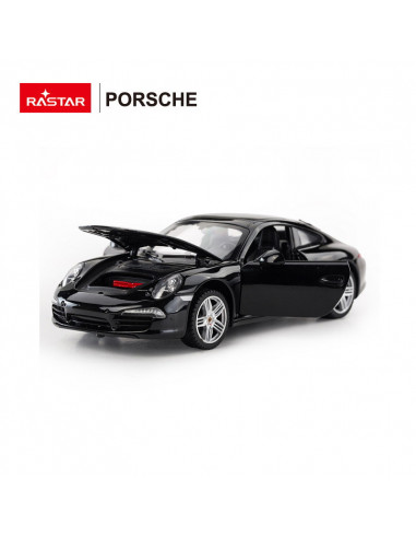 Masinuta Metalica Porsche 911 Negru Scara 1 La 24,Ras56200_Negru