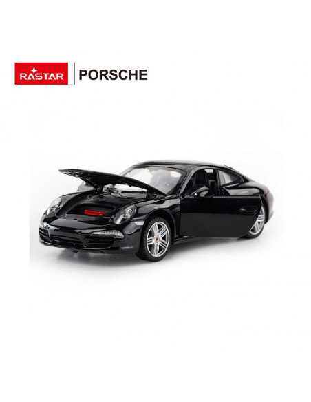 Masinuta Metalica Porsche 911 Negru Scara 1 La 24,Ras56200_Negru