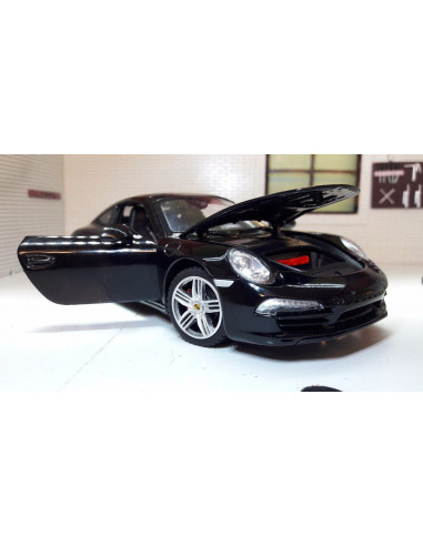 Masinuta Metalica Porsche 911 Negru Scara 1 La 24,Ras56200_Negru