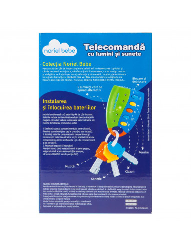 Telecomanda Cu Lumini Si Sunete, Jucarie Bebelusi