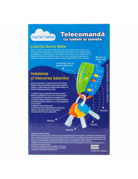 Telecomanda Cu Lumini Si Sunete, Jucarie Bebelusi
