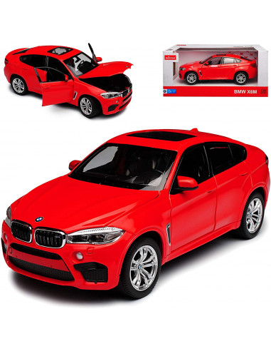 Masinuta Metalica Bmw X6m Rosu Scara 1 La 24,Ras56600_Rosu