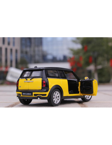 Masinuta Metalica Mini Cooper Clubman Galben Scara 1 La