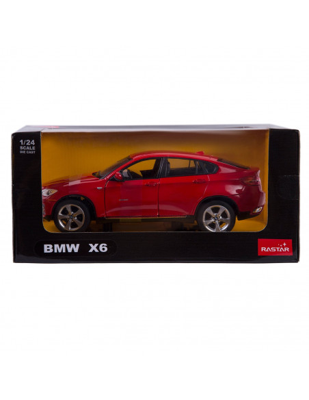 Masinuta Metalica Bmw X6 Rosu Scara 1 La 24,Ras41500_Rosu