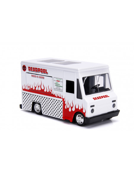 Masinuta Metalica Food Truck A Lui Deadpool Scara 1 La