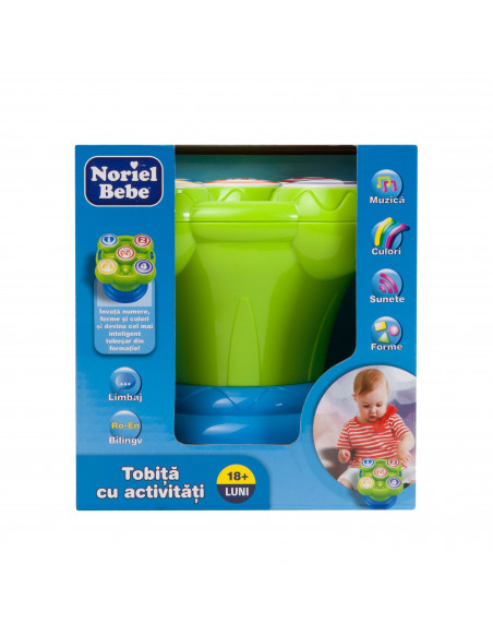 Tobita Cu Activitati, Bilingv, Jucarie Bebelusi Noriel,Uniq6401