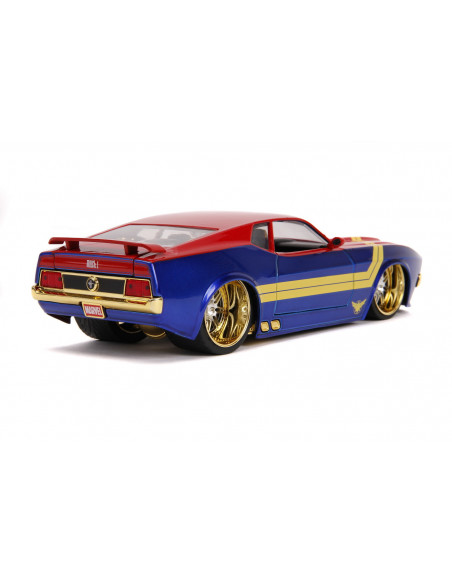 Masinuta Metalica Captain Marvel 1973 Ford Mustang Mach 1 Scara