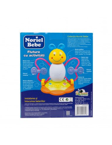 Fluture Cu Activitati, Jucarie Bebelusi Noriel,Uniq6418 Fluture Cu Activitati, Jucarie Bebelusi Noriel,Uniq6418