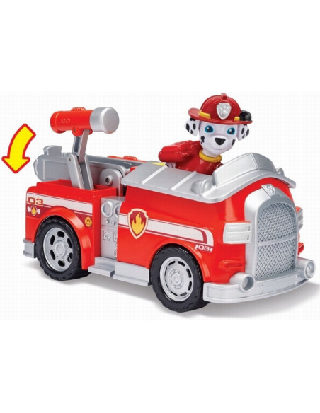 Figurina Si Autovehicul Paw Patrol Marshall Si Masina De