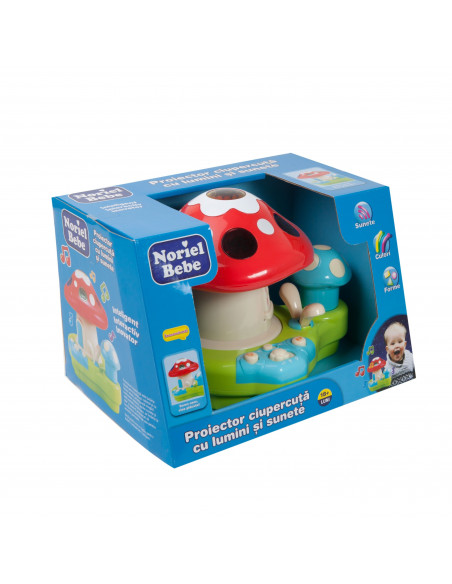 Proiector Ciupercuta Cu Lumini Si Sunete, Jucarie Bebelusi Proiector Ciupercuta Cu Lumini Si Sunete, Jucarie Bebelusi