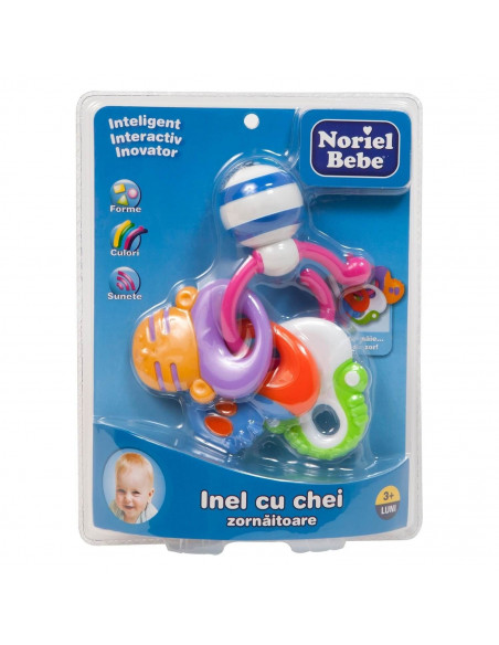 Zornaitoare Inel Cu Chei, Jucarie Bebelusi Noriel,Uniq6500