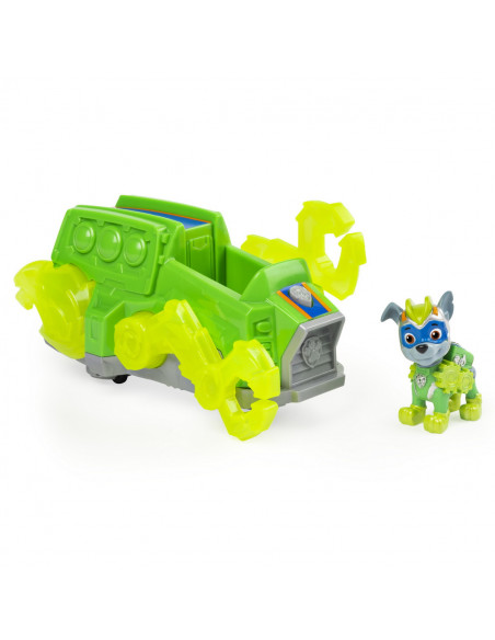 Patrula Catelusilor Vehicul Cu Figurina Rocky Sunete Si