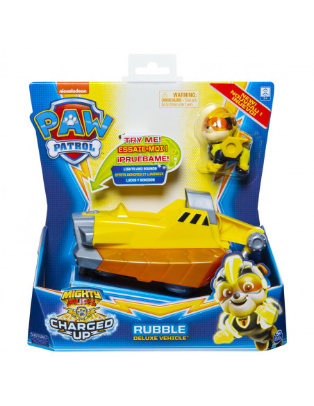 Patrula Catelusilor Vehicul Cu Figurina Rubble Sunete Si