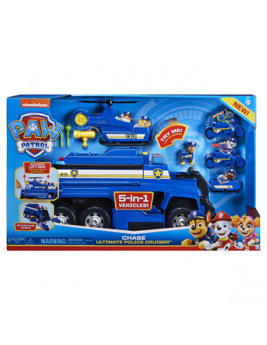 Patrula Catelusilor Chase Ultimate Police Cruiser 5in1,6058329