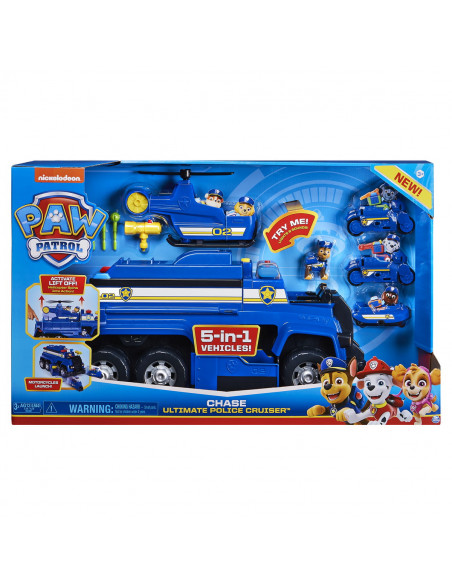 Patrula Catelusilor Chase Ultimate Police Cruiser 5in1,6058329