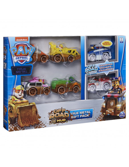 Patrula Catelusilor Set 6 Masinute Metalice Off Road