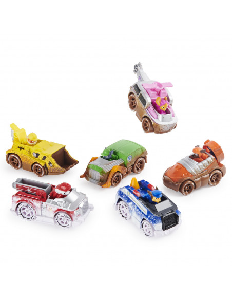 Patrula Catelusilor Set 6 Masinute Metalice Off Road