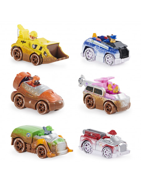 Patrula Catelusilor Set 6 Masinute Metalice Off Road