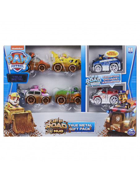 Patrula Catelusilor Set 6 Masinute Metalice Off Road